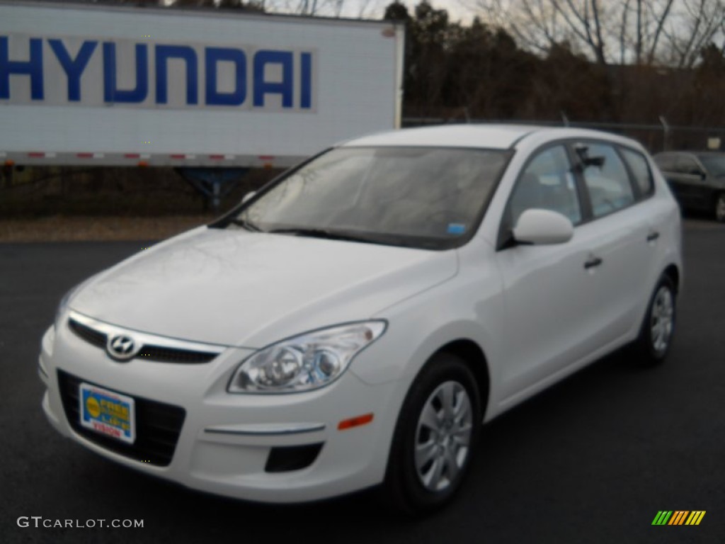 2010 Elantra Touring GLS - Nordic White / Beige photo #1