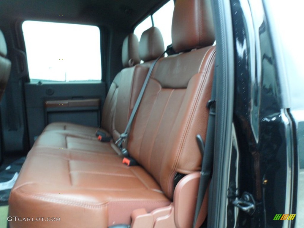 2012 F250 Super Duty King Ranch Crew Cab 4x4 - Tuxedo Black Metallic / Chaparral Leather photo #24