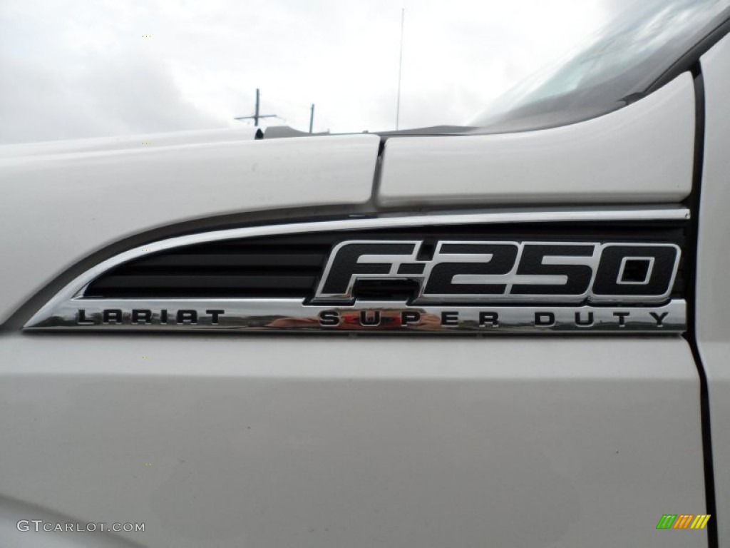 2012 F250 Super Duty King Ranch Crew Cab 4x4 - White Platinum Metallic Tri-Coat / Chaparral Leather photo #13