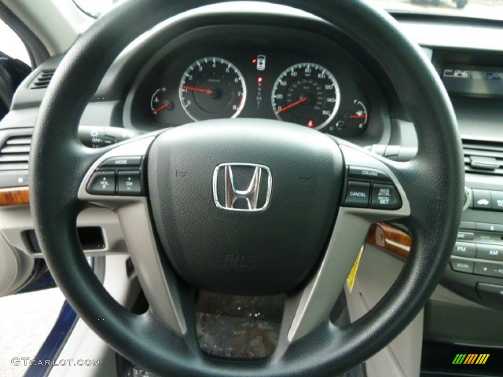 2012 Honda Accord EX Sedan Gray Steering Wheel Photo #59773679