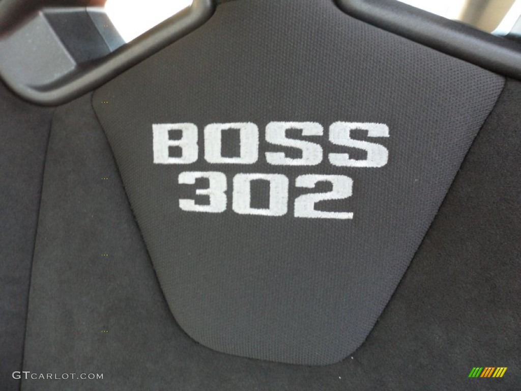 Embroidered Boss 302 in sport seat 2012 Ford Mustang Boss 302 Parts