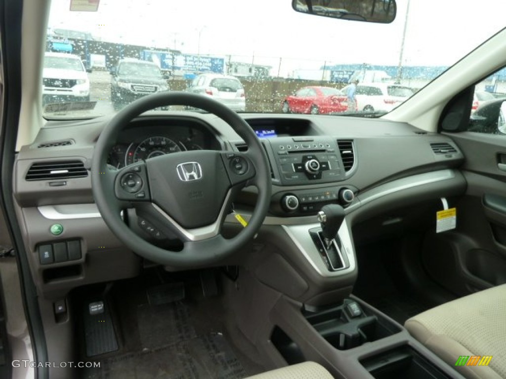 2012 Honda CR-V EX 4WD Beige Dashboard Photo #59774126