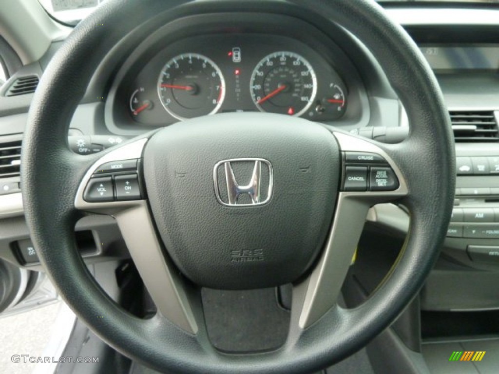 2012 Honda Accord LX Sedan Black Steering Wheel Photo #59774324