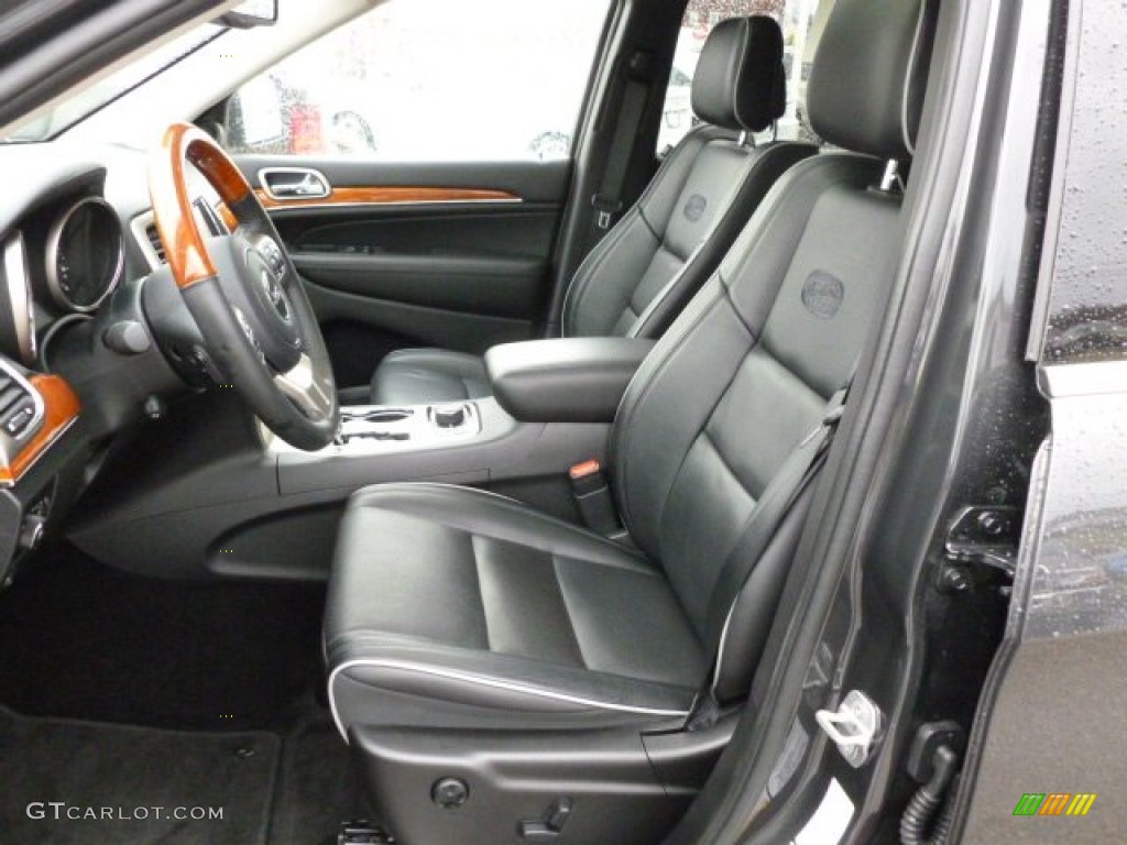 Black Interior 2011 Jeep Grand Cherokee Overland 4x4 Photo #59774430