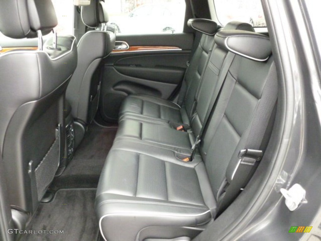 Black Interior 2011 Jeep Grand Cherokee Overland 4x4 Photo #59774465