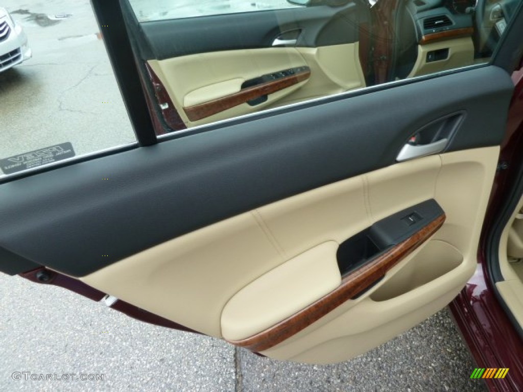 2012 Honda Accord EX-L Sedan Ivory Door Panel Photo #59774468