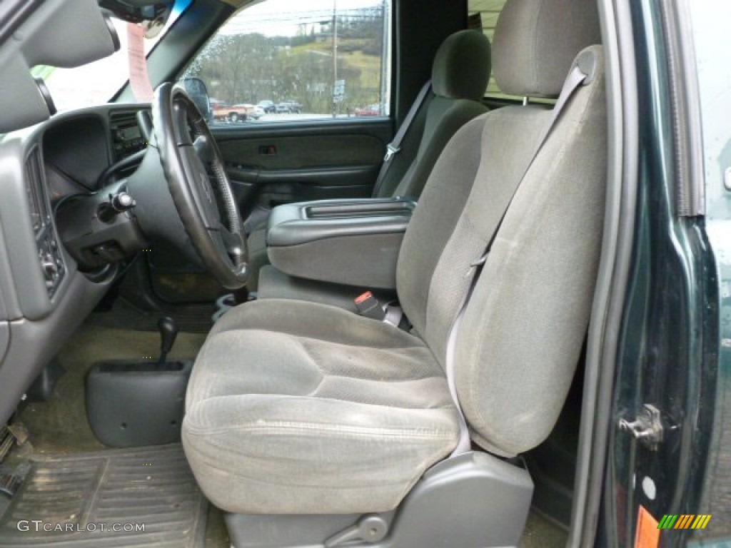 2003 Silverado 2500HD LS Regular Cab 4x4 - Dark Green Metallic / Dark Charcoal photo #15