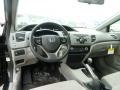 Gray 2012 Honda Civic LX Sedan Dashboard