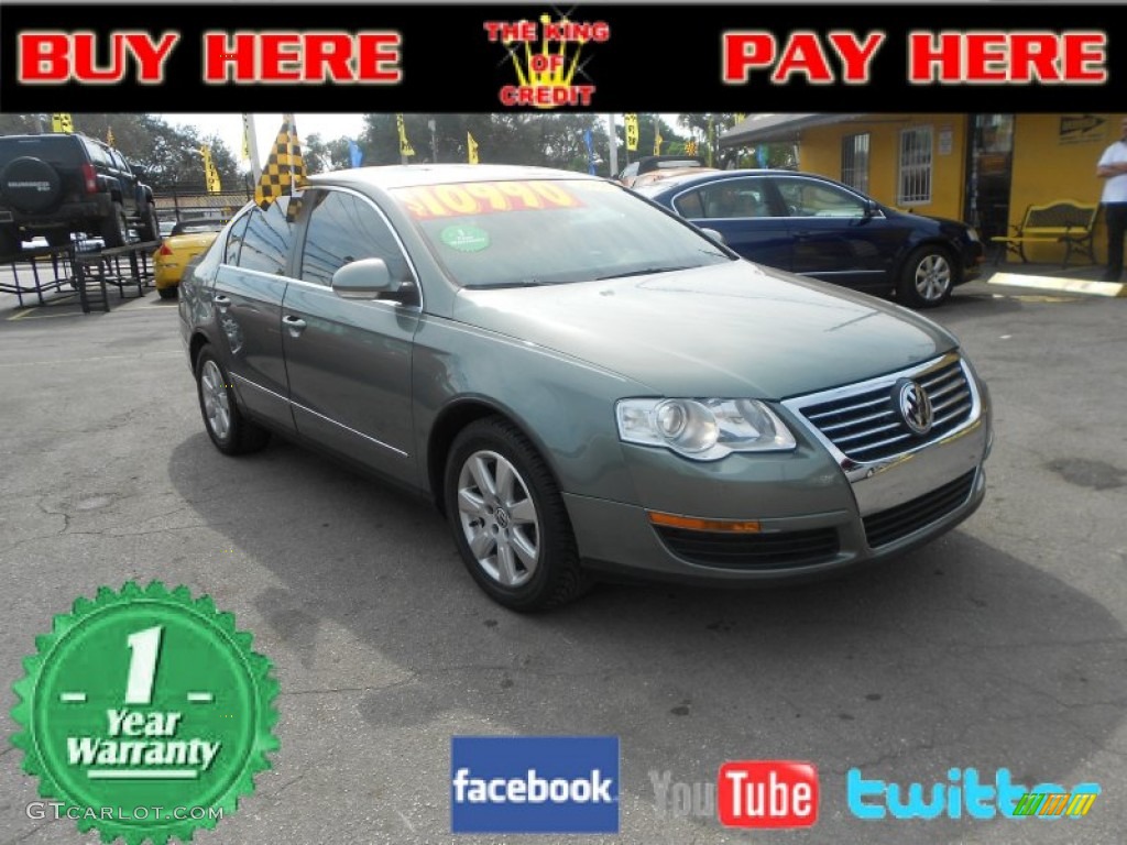 2006 Passat 2.0T Sedan - Granite Green Metallic / Black photo #1