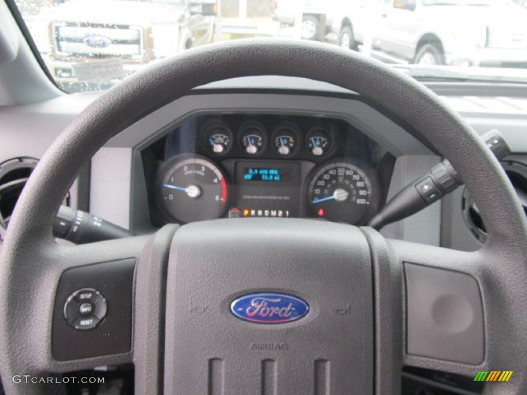 2012 F350 Super Duty XL Regular Cab 4x4 Chassis - Oxford White / Steel photo #24