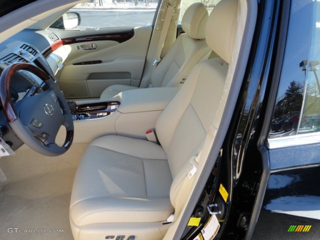 Parchment/Medium Brown Walnut Interior 2012 Lexus LS 460 AWD Photo #59776676