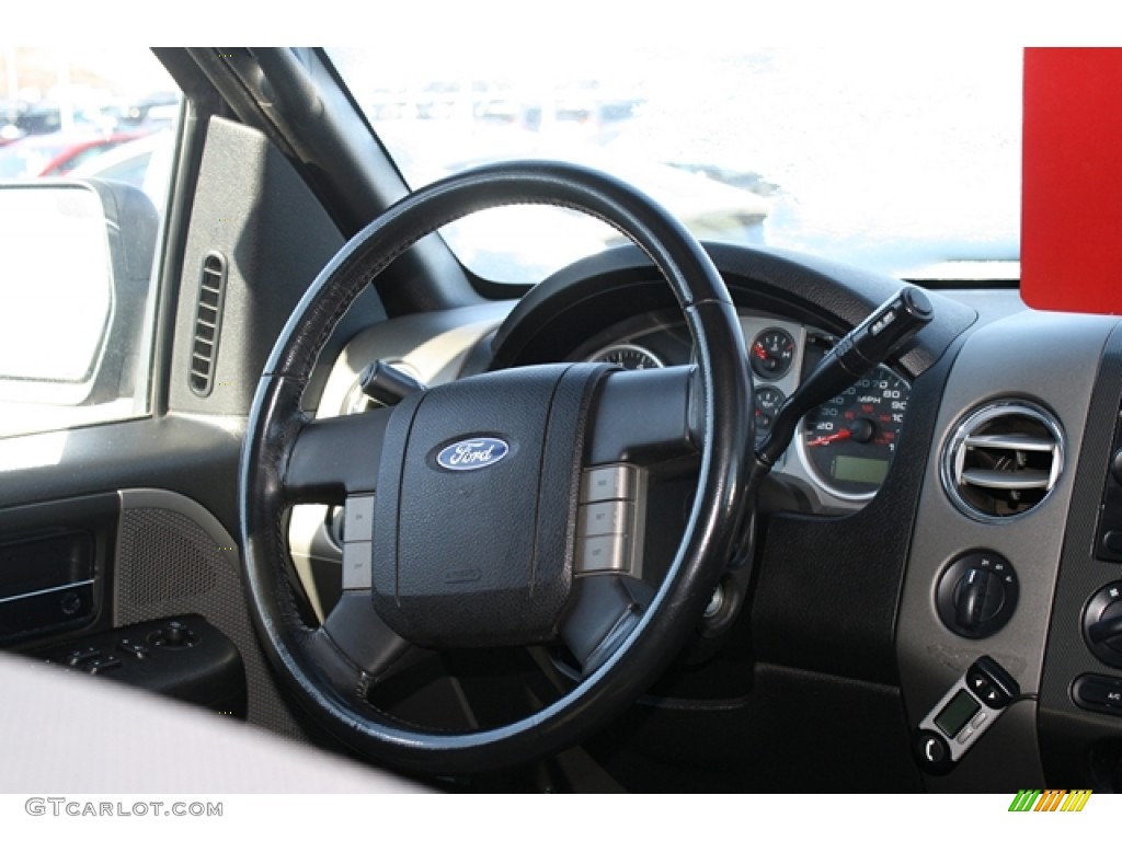 2004 F150 FX4 SuperCrew 4x4 - Dark Shadow Grey Metallic / Black/Medium Flint photo #14