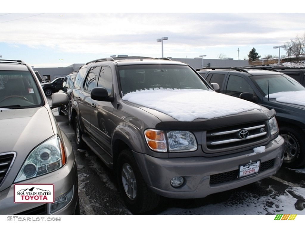 2002 Sequoia Limited 4WD - Desert Sand Mica / Oak photo #1