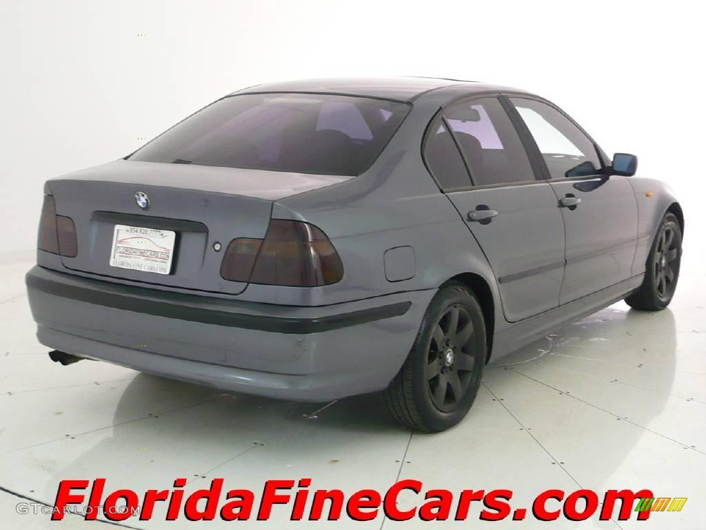 2002 3 Series 325i Sedan - Steel Grey Metallic / Black photo #2