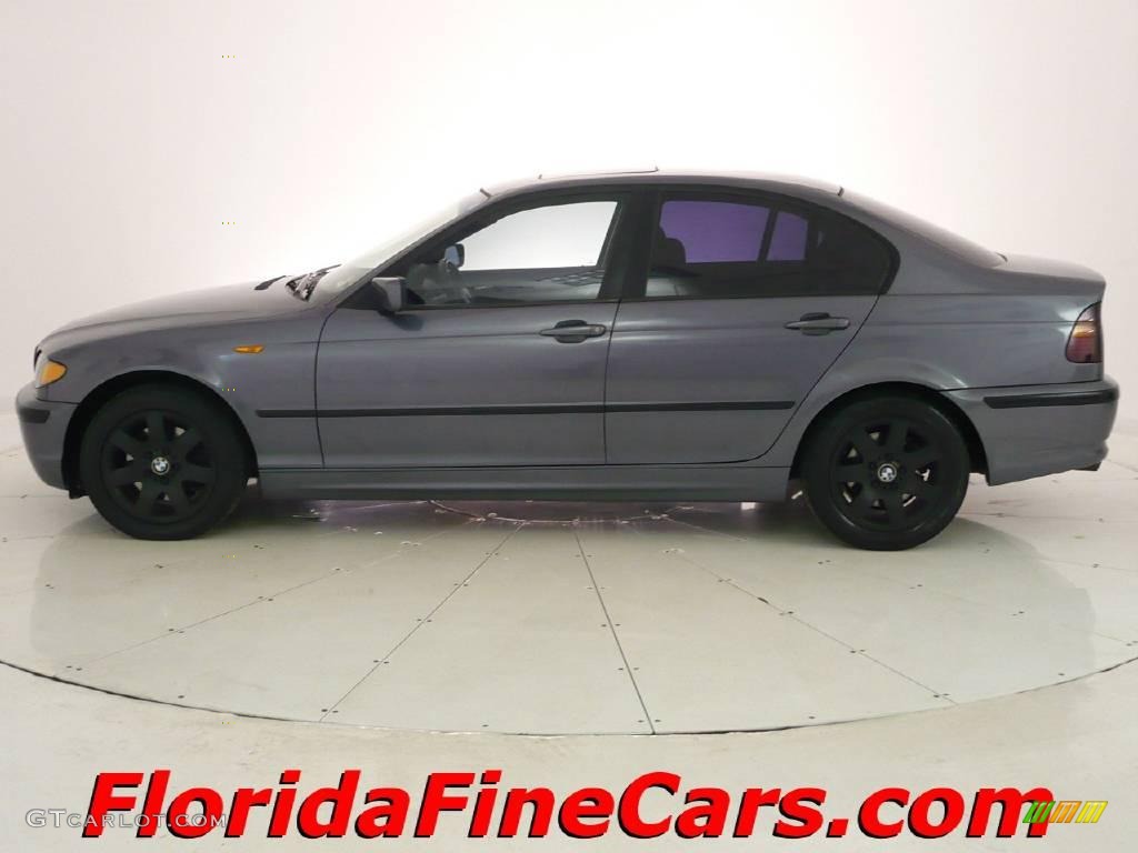 2002 3 Series 325i Sedan - Steel Grey Metallic / Black photo #3