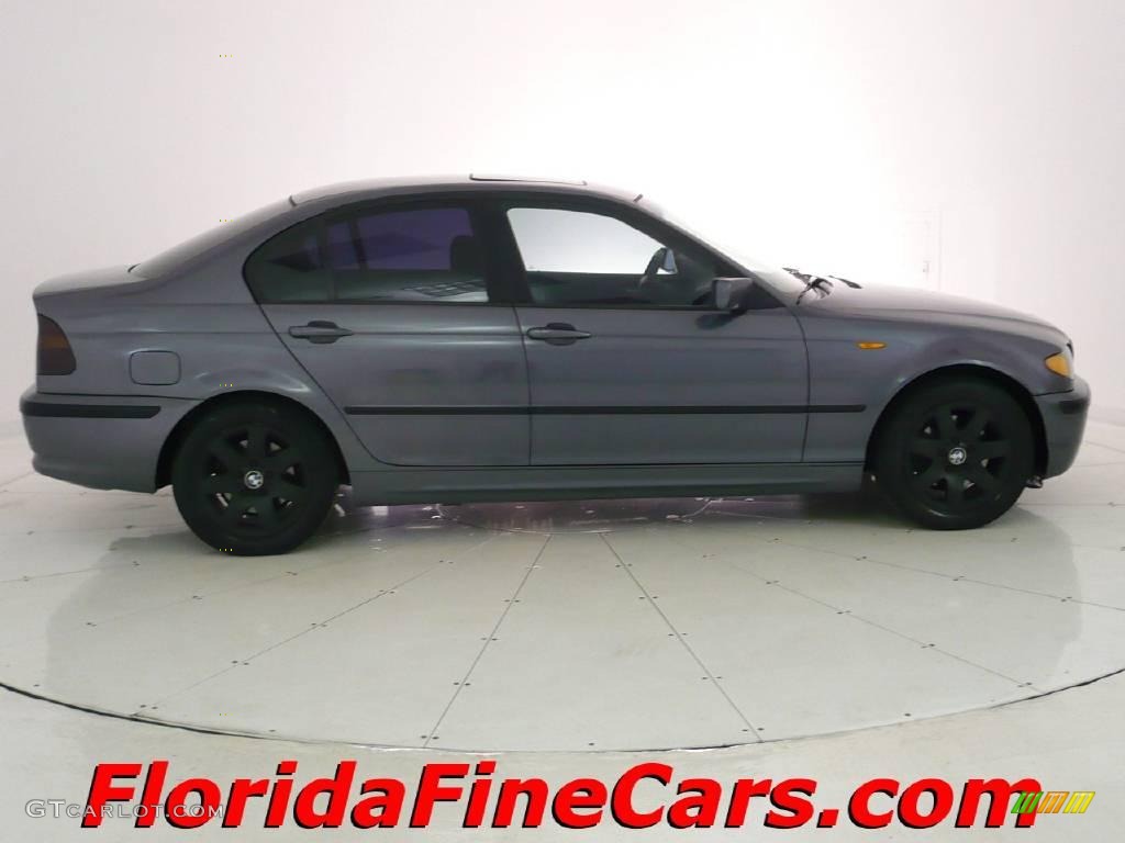 2002 3 Series 325i Sedan - Steel Grey Metallic / Black photo #4