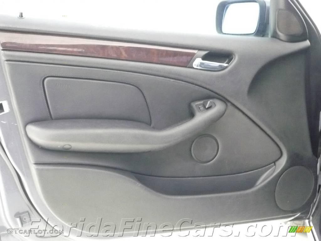 2002 3 Series 325i Sedan - Steel Grey Metallic / Black photo #11
