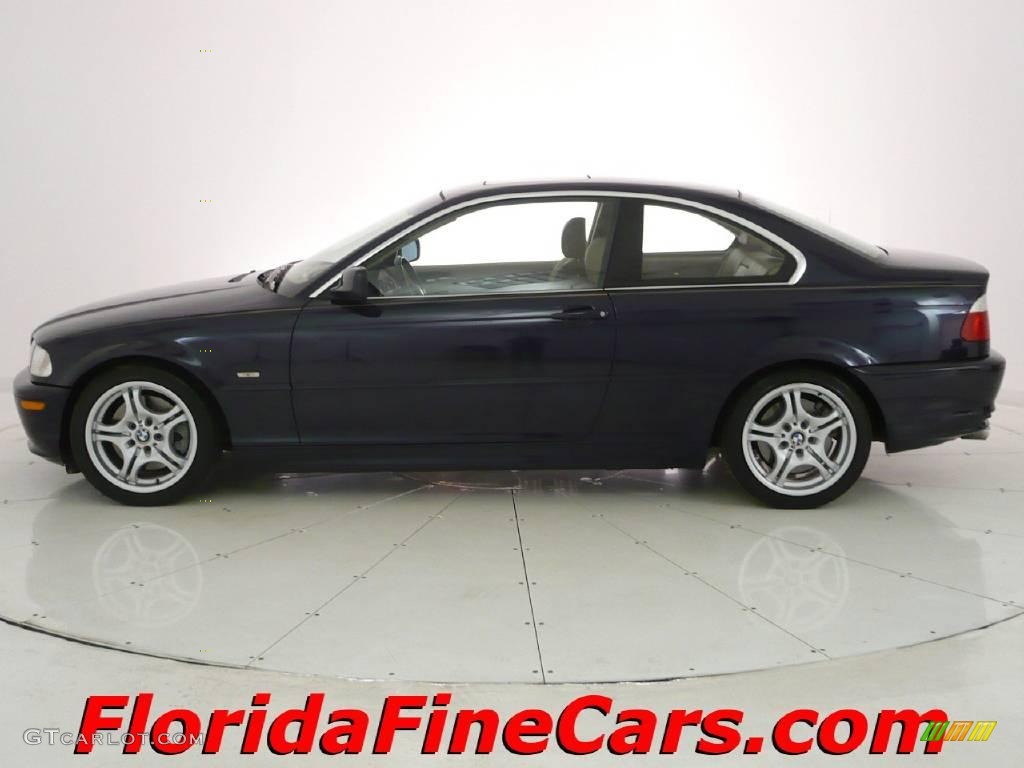 2002 3 Series 330i Coupe - Orient Blue Metallic / Sand photo #3