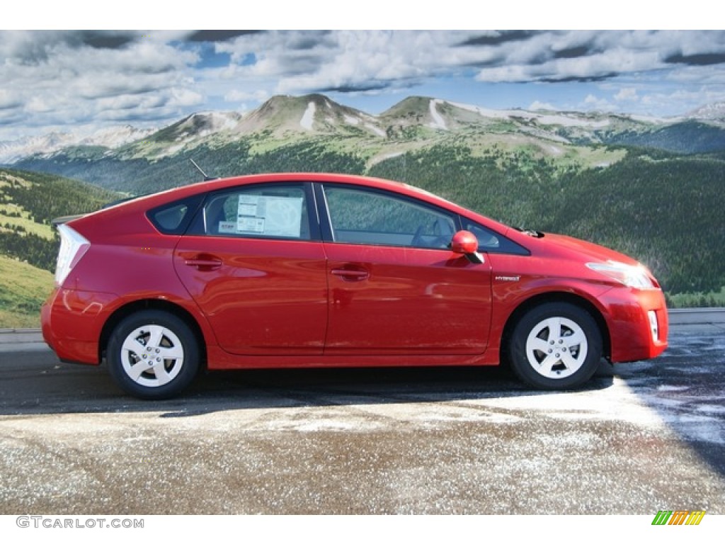 Barcelona Red Metallic 2011 Toyota Prius Hybrid II Exterior Photo #59779196