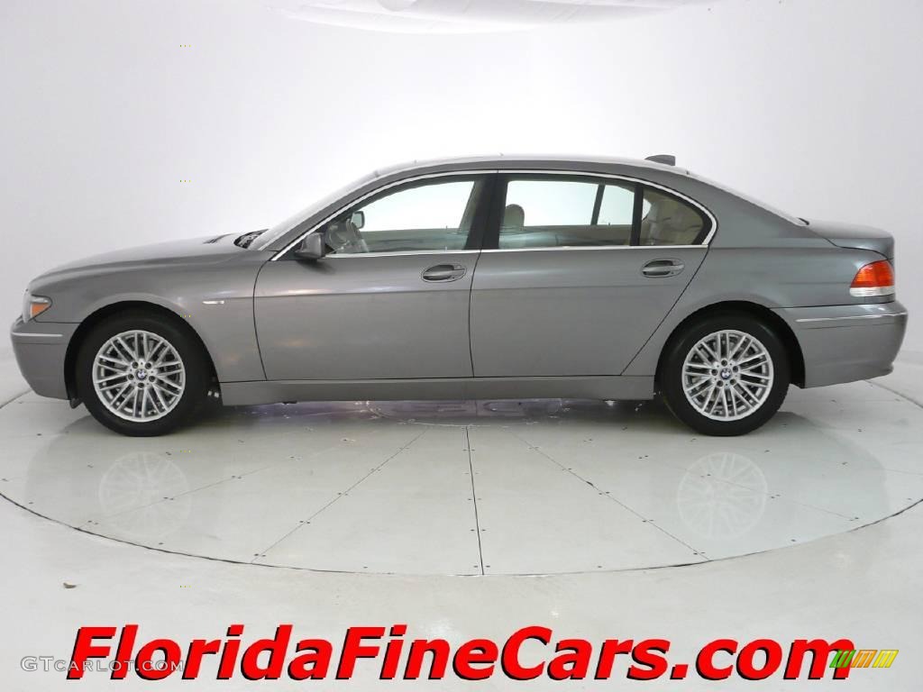 2004 7 Series 745Li Sedan - Sterling Grey Metallic / Dark Beige/Beige III photo #3