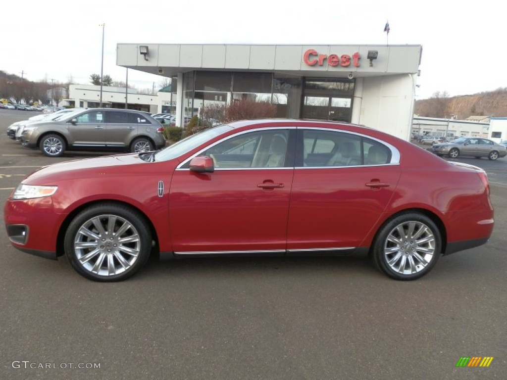 2009 MKS AWD Sedan - Sangria Red Metallic / Cashmere photo #1