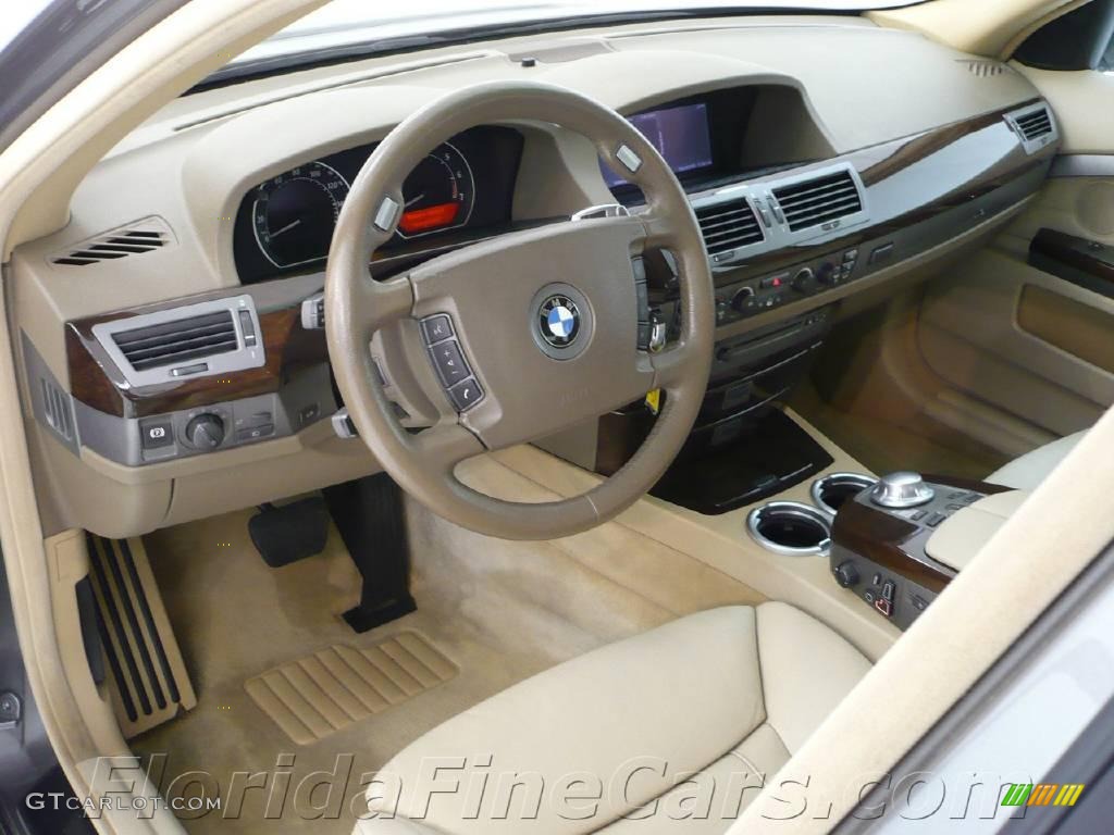 2004 7 Series 745Li Sedan - Sterling Grey Metallic / Dark Beige/Beige III photo #12