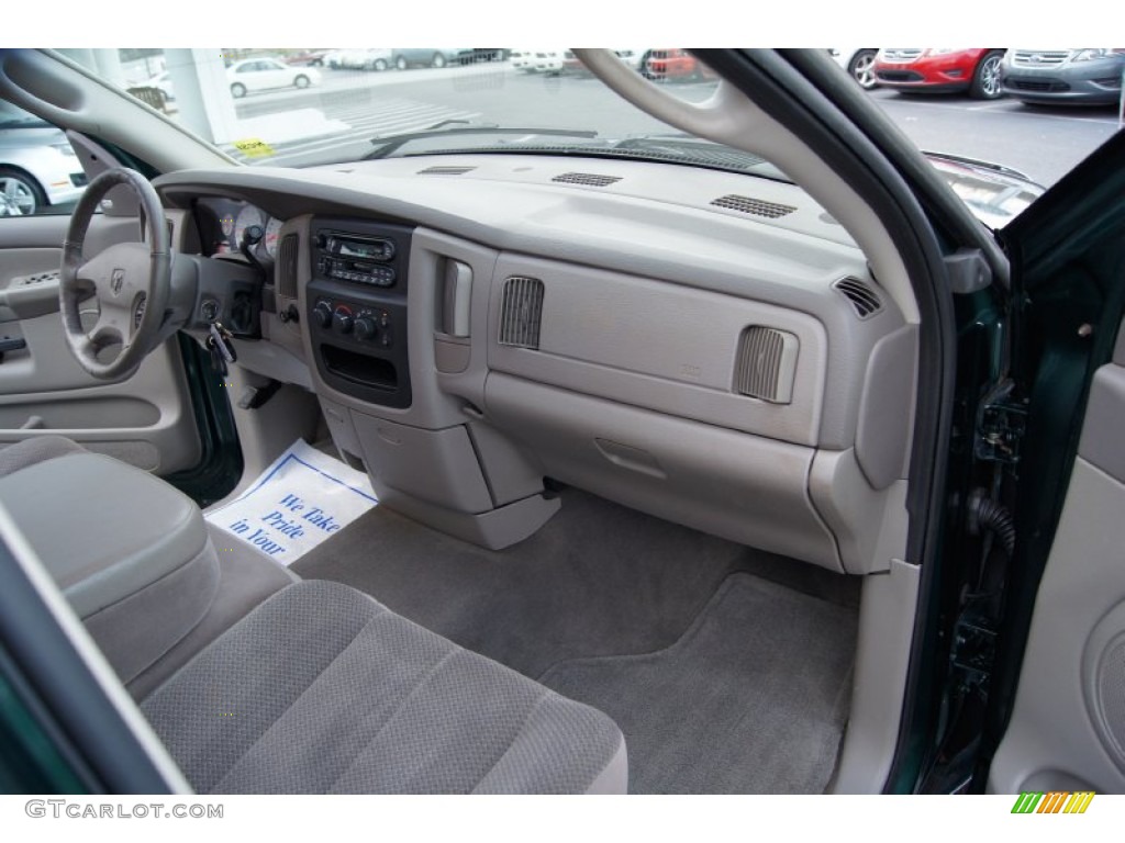 2002 Ram 1500 SLT Quad Cab - Forest Green Pearlcoat / Taupe photo #12