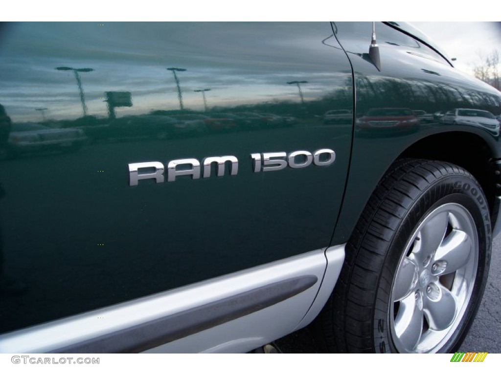 2002 Ram 1500 SLT Quad Cab - Forest Green Pearlcoat / Taupe photo #15