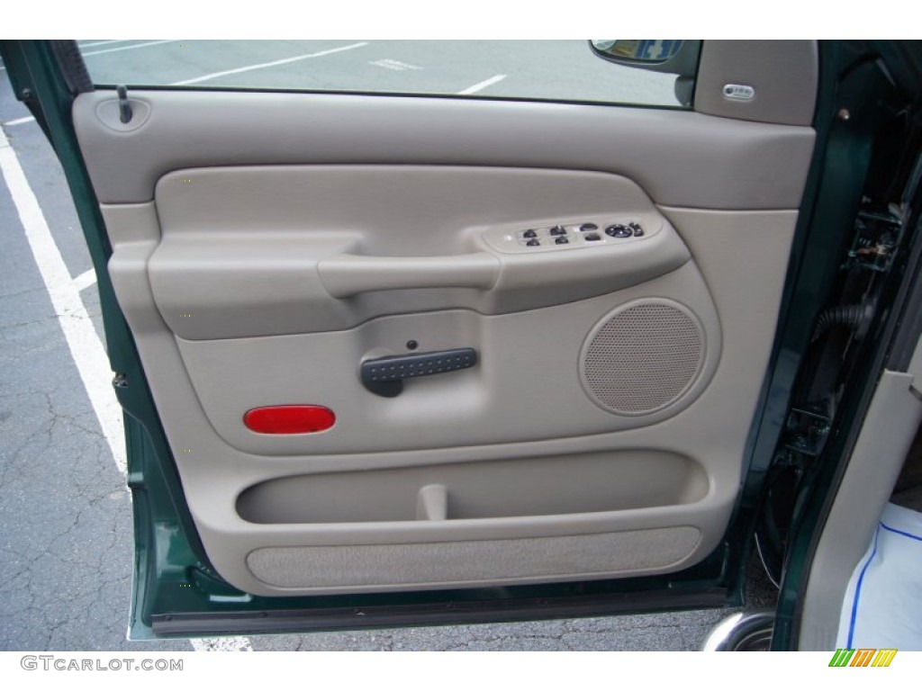 2002 Dodge Ram 1500 SLT Quad Cab Taupe Door Panel Photo #59782094