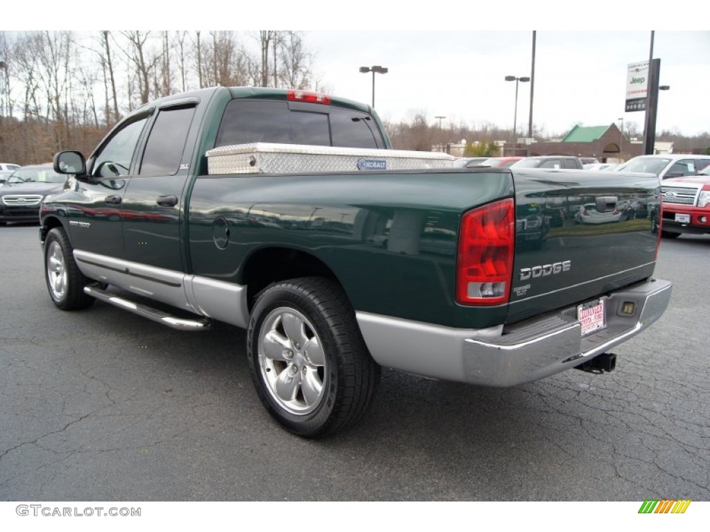 2002 Ram 1500 SLT Quad Cab - Forest Green Pearlcoat / Taupe photo #36