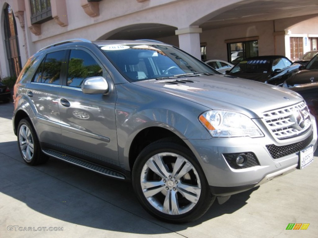 2010 ML 350 - Palladium Silver Metallic / Black photo #1