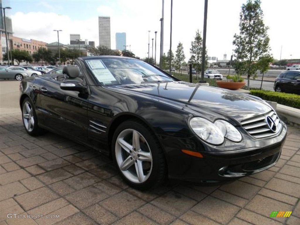 Obsidian Black Metallic 2006 Mercedes-Benz SL 500 Roadster Exterior Photo #59784668