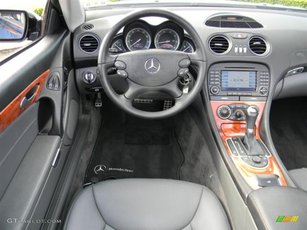 2006 SL 500 Roadster - Obsidian Black Metallic / Charcoal photo #11