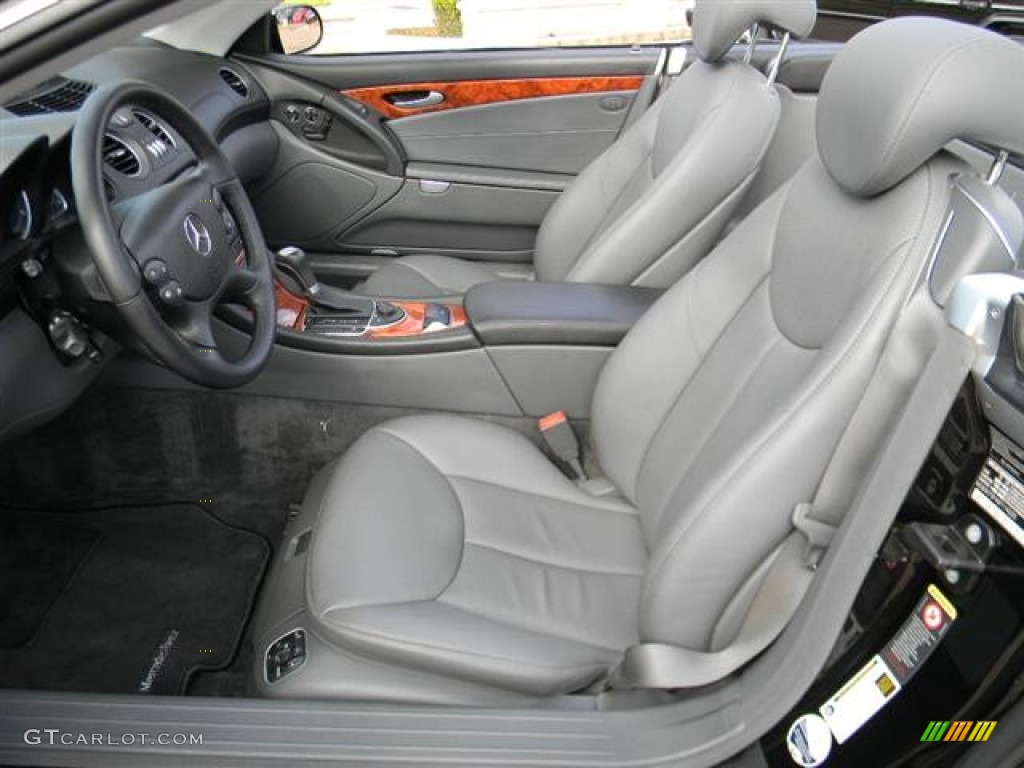 Charcoal Interior 2006 Mercedes-Benz SL 500 Roadster Photo #59784776