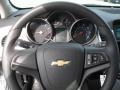 Jet Black/Medium Titanium 2012 Chevrolet Cruze LS Steering Wheel