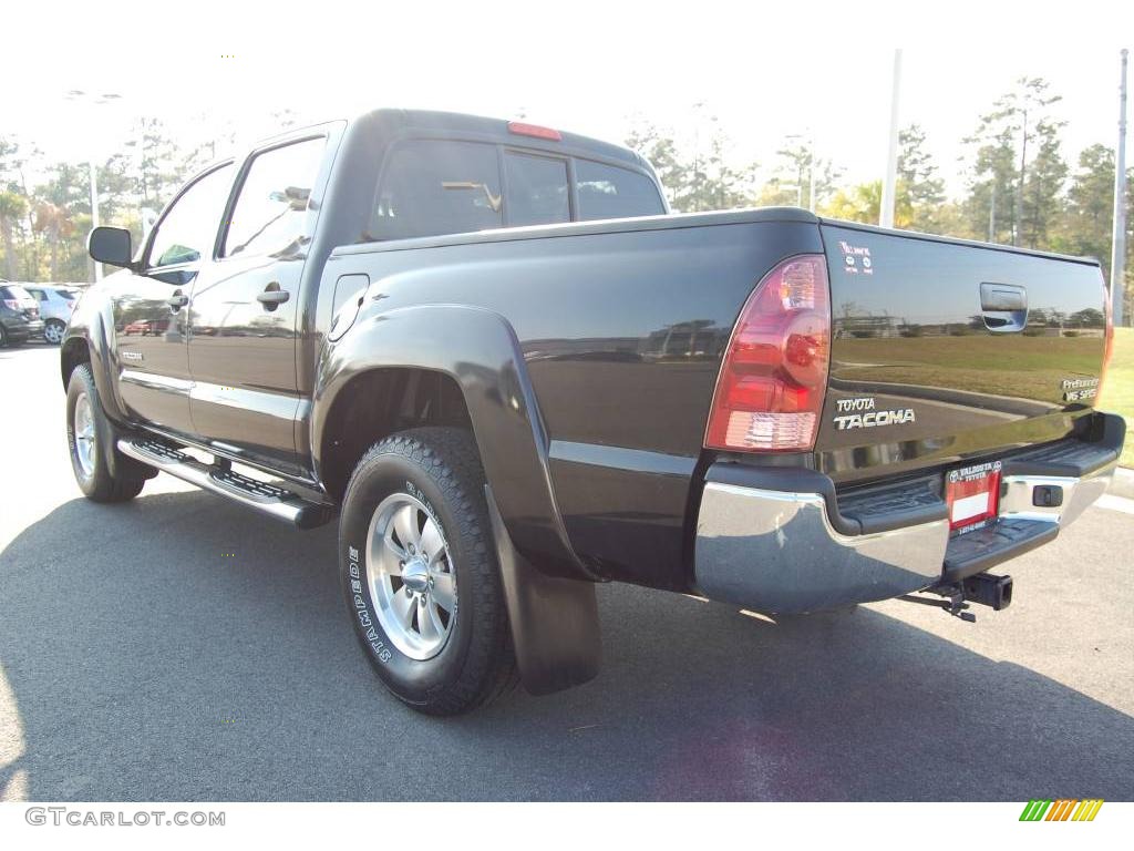 2005 Tacoma PreRunner Double Cab - Black Sand Pearl / Taupe photo #4