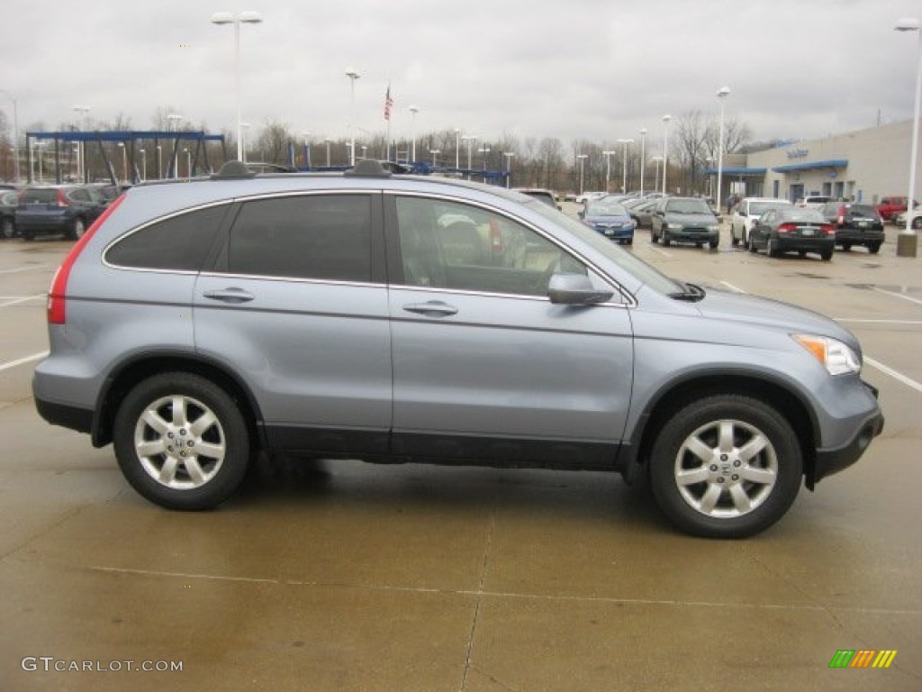 2008 CR-V EX-L - Glacier Blue Metallic / Gray photo #3
