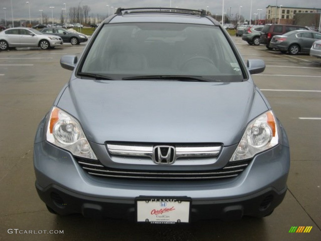 2008 CR-V EX-L - Glacier Blue Metallic / Gray photo #5