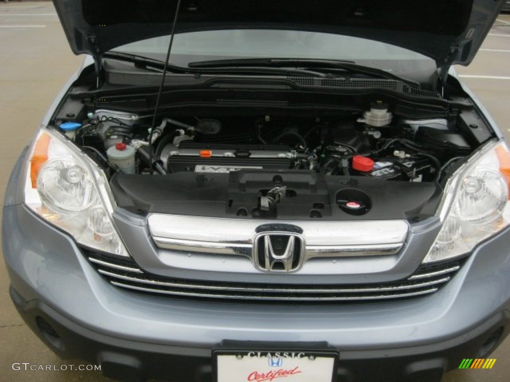 2008 CR-V EX-L - Glacier Blue Metallic / Gray photo #6
