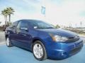 2009 Vista Blue Metallic Ford Focus SE Coupe  photo #7