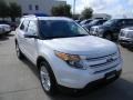 2012 White Platinum Tri-Coat Ford Explorer Limited  photo #3