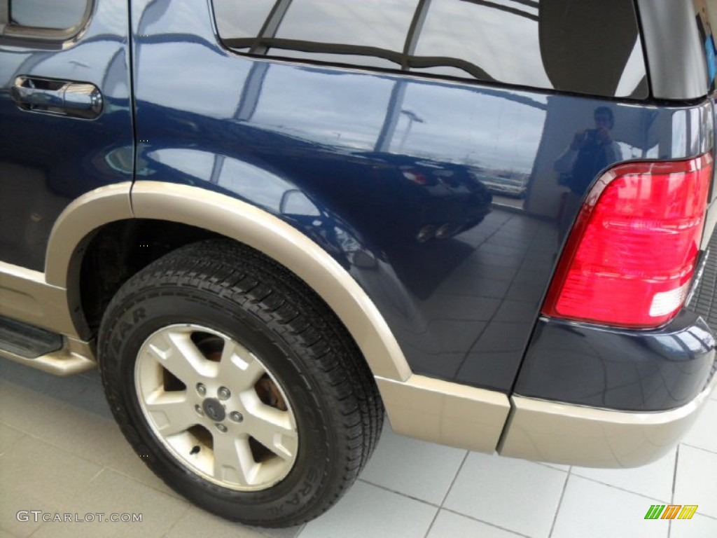 2003 Explorer Eddie Bauer 4x4 - True Blue Metallic / Medium Parchment Beige photo #5