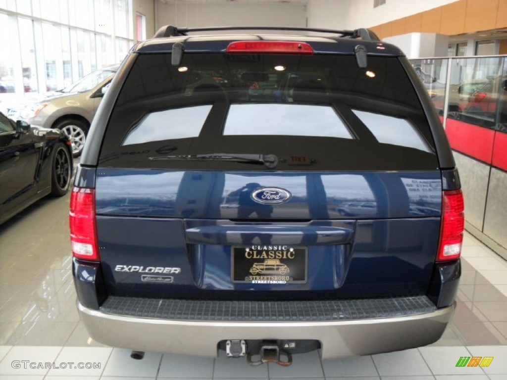 2003 Explorer Eddie Bauer 4x4 - True Blue Metallic / Medium Parchment Beige photo #6