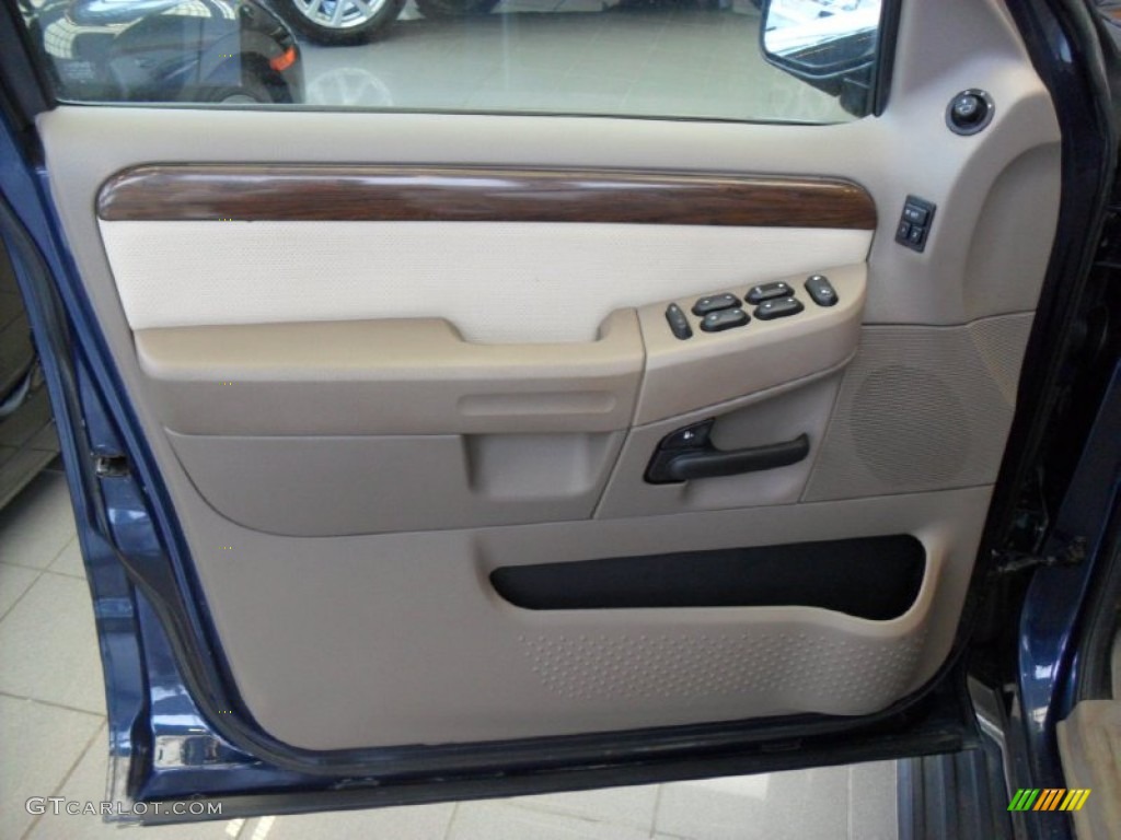 2003 Explorer Eddie Bauer 4x4 - True Blue Metallic / Medium Parchment Beige photo #12