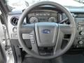 Steel Gray 2012 Ford F150 XL Regular Cab Steering Wheel