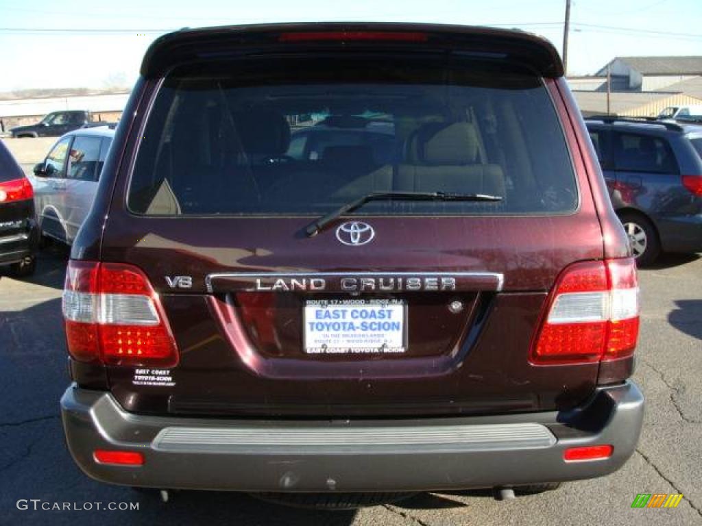 2006 Land Cruiser  - Black Garnet Pearl / Ivory photo #4