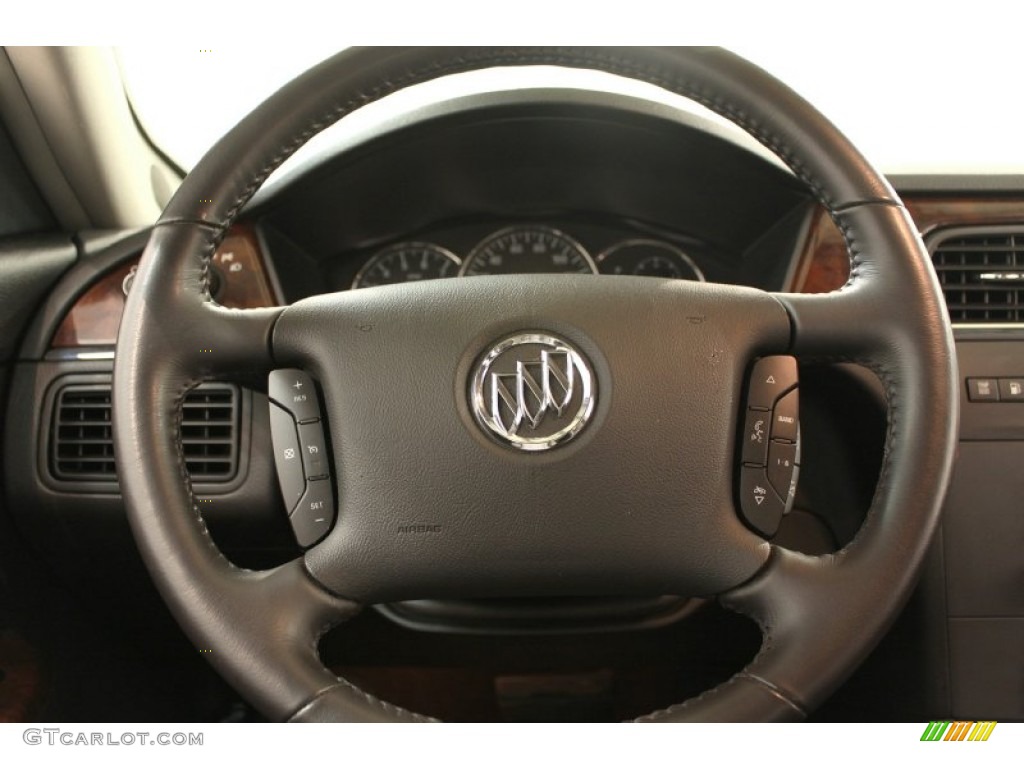2009 Buick LaCrosse CXL Ebony Steering Wheel Photo #59788772