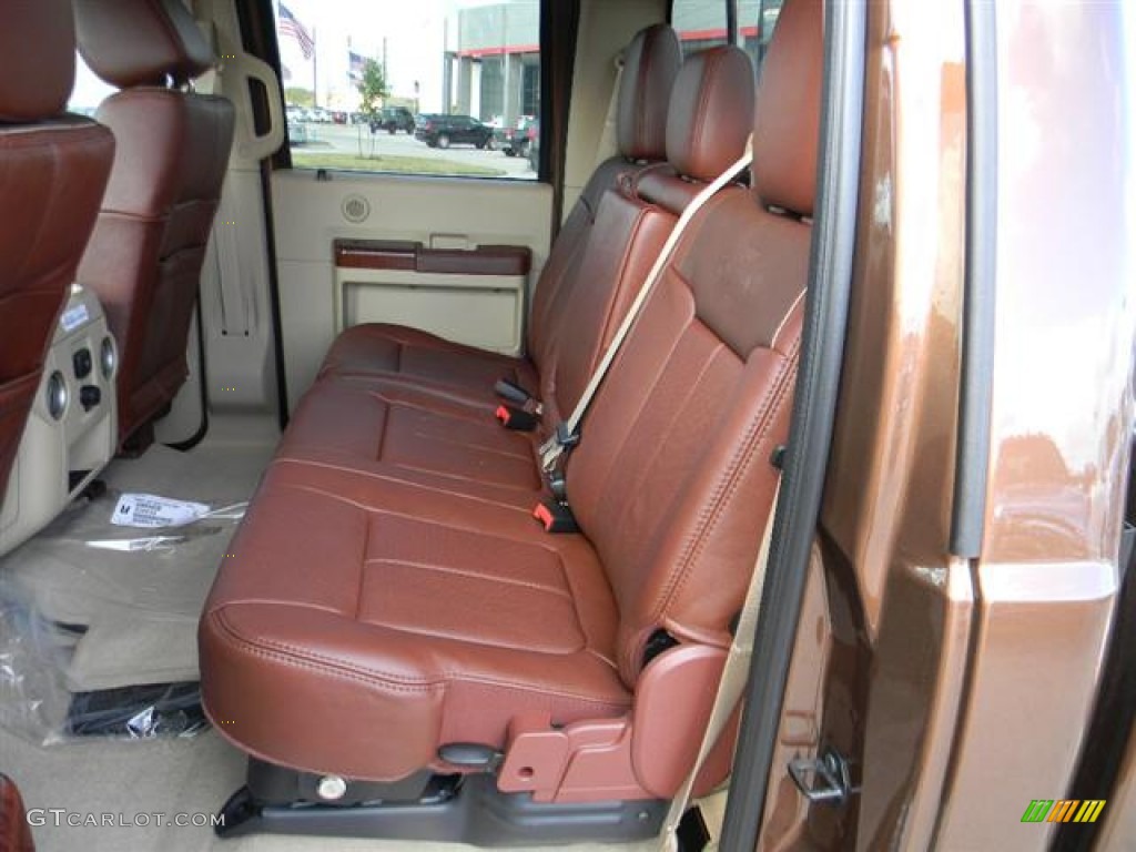 Chaparral Leather Interior 2012 Ford F350 Super Duty King Ranch Crew Cab 4x4 Dually Photo #59788895