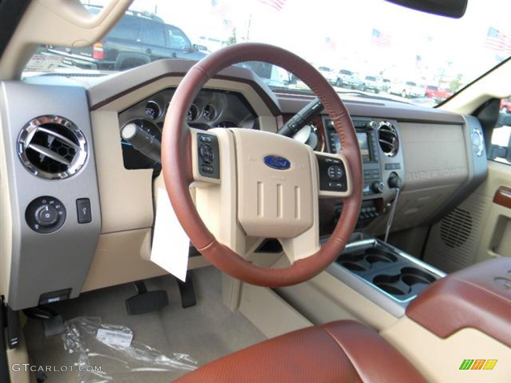 2012 F350 Super Duty King Ranch Crew Cab 4x4 Dually - Golden Bronze Metallic / Chaparral Leather photo #12
