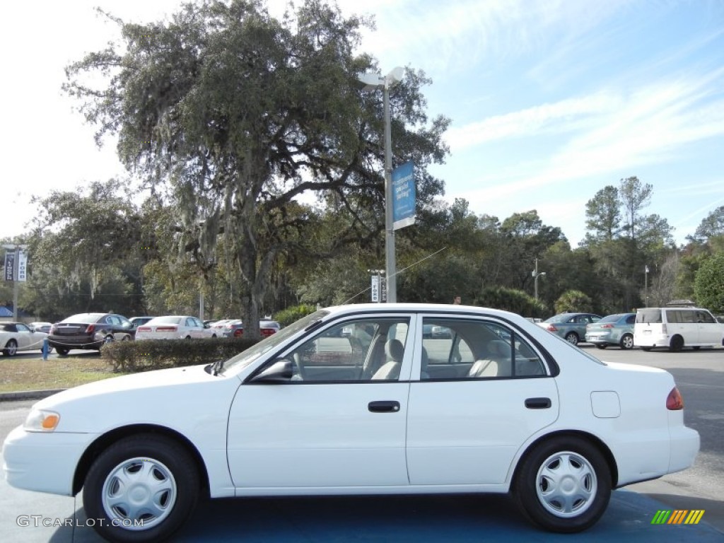 1999 Corolla VE - Super White / Pebble Beige photo #2